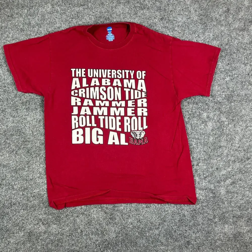 NCAA Alabama Crimson Tide T-Shirt‎ Mens L Red Graphic Big Al College Sports